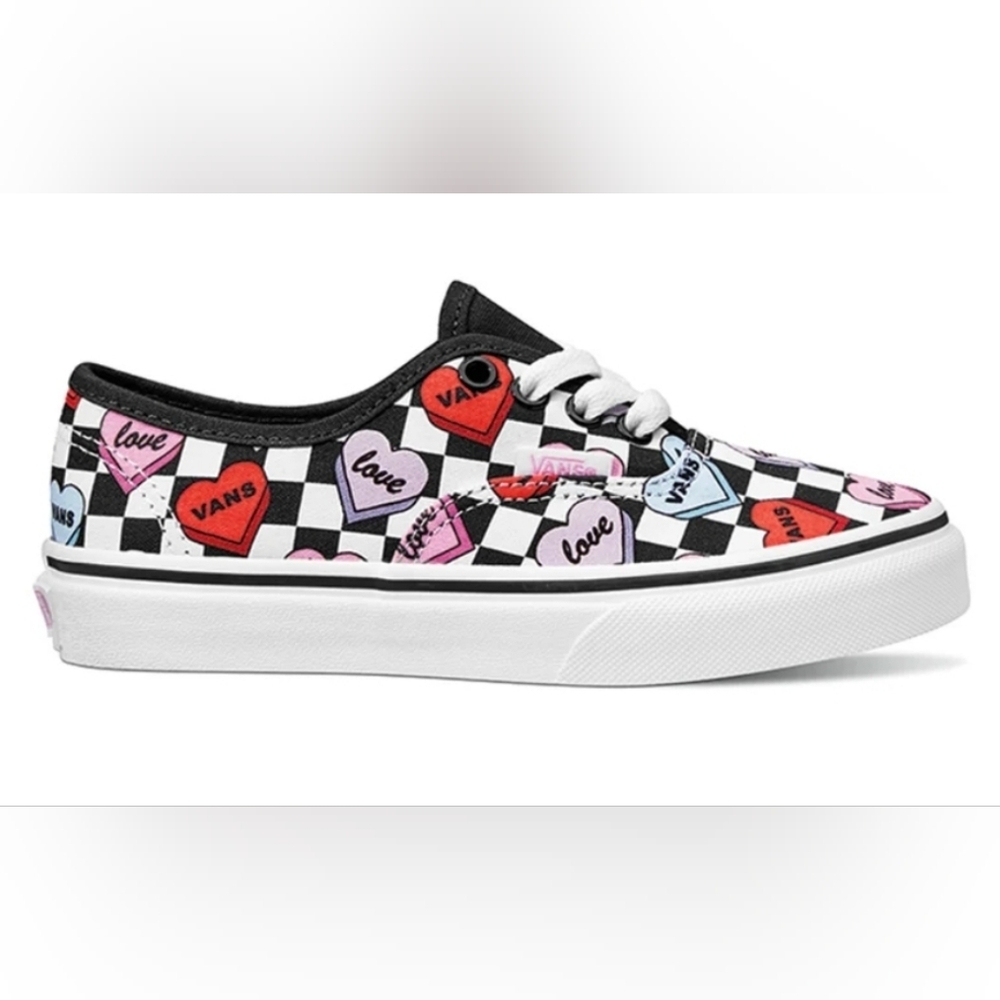 Girls Vans Candy Hearts Lowtops